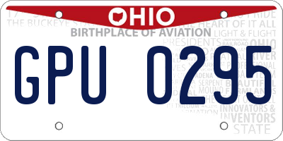 OH license plate GPU0295