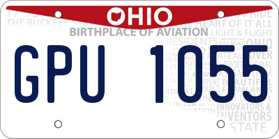 OH license plate GPU1055