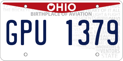 OH license plate GPU1379