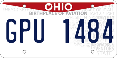 OH license plate GPU1484