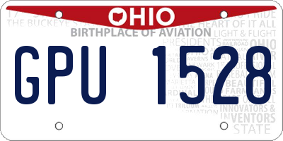 OH license plate GPU1528