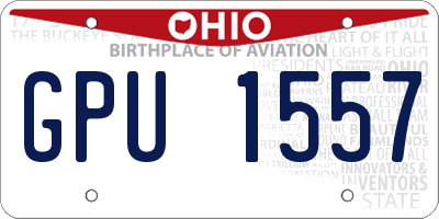 OH license plate GPU1557