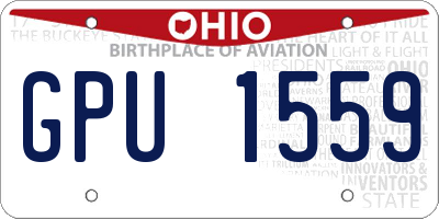 OH license plate GPU1559