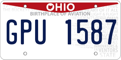 OH license plate GPU1587