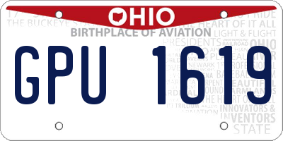 OH license plate GPU1619