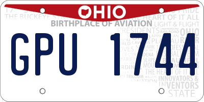 OH license plate GPU1744