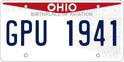 OH license plate GPU1941