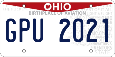 OH license plate GPU2021