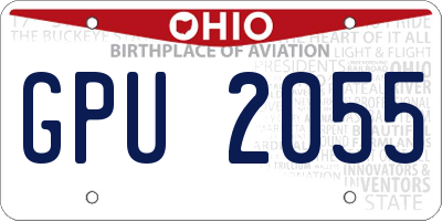 OH license plate GPU2055