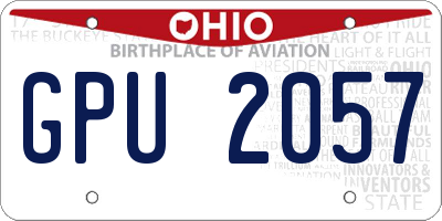 OH license plate GPU2057