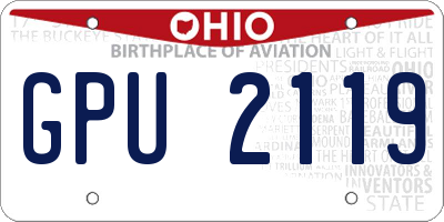 OH license plate GPU2119