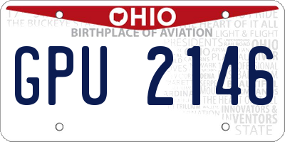 OH license plate GPU2146