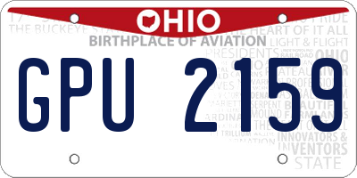 OH license plate GPU2159
