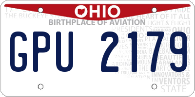OH license plate GPU2179