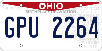 OH license plate GPU2264