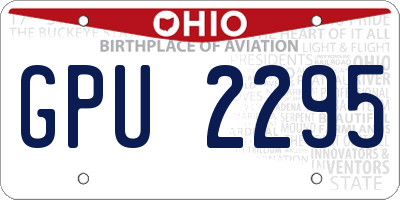 OH license plate GPU2295