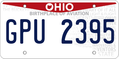 OH license plate GPU2395