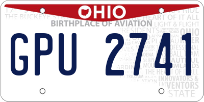 OH license plate GPU2741
