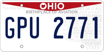 OH license plate GPU2771