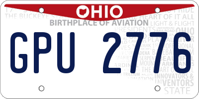 OH license plate GPU2776