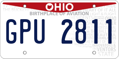 OH license plate GPU2811