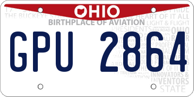 OH license plate GPU2864