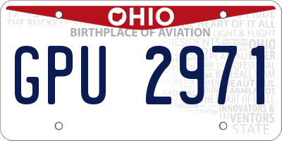 OH license plate GPU2971