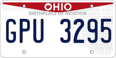 OH license plate GPU3295