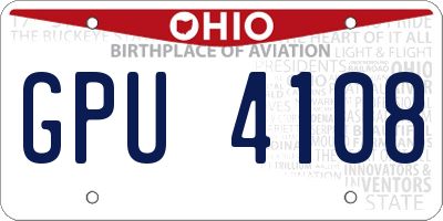 OH license plate GPU4108