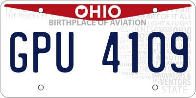 OH license plate GPU4109