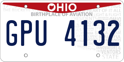 OH license plate GPU4132