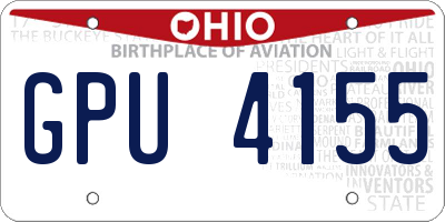OH license plate GPU4155
