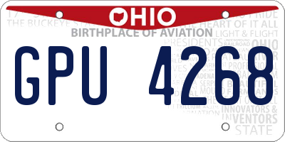 OH license plate GPU4268