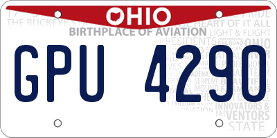 OH license plate GPU4290