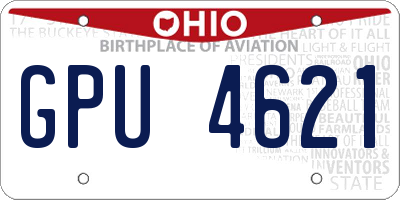 OH license plate GPU4621