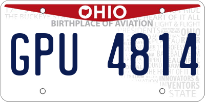 OH license plate GPU4814