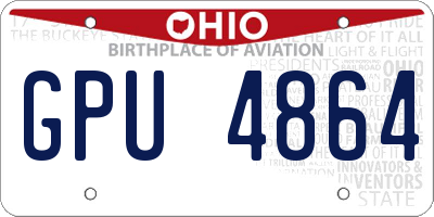 OH license plate GPU4864