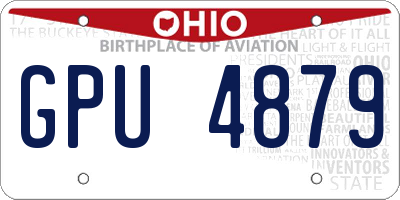 OH license plate GPU4879