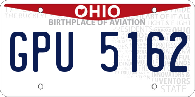 OH license plate GPU5162