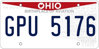 OH license plate GPU5176