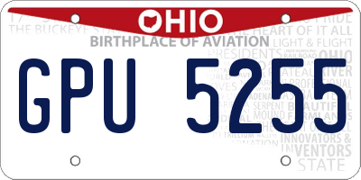 OH license plate GPU5255