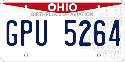 OH license plate GPU5264