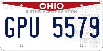 OH license plate GPU5579