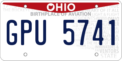 OH license plate GPU5741