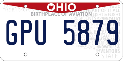 OH license plate GPU5879