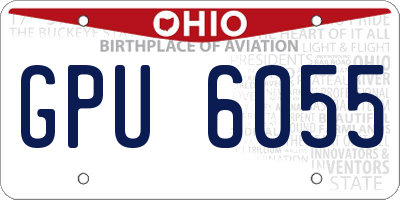 OH license plate GPU6055