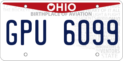 OH license plate GPU6099