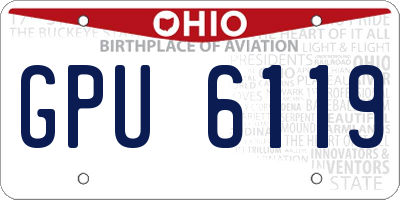 OH license plate GPU6119
