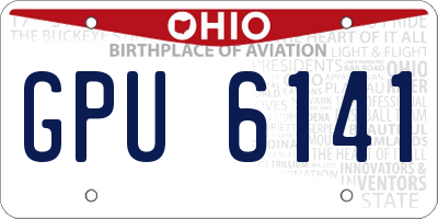 OH license plate GPU6141