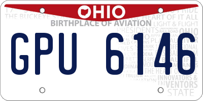 OH license plate GPU6146